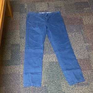 Lands' End Navy Striped Pants